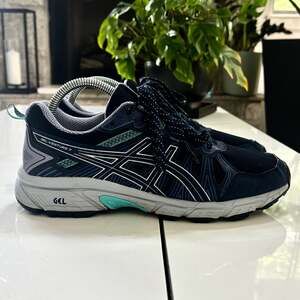 Asics Women's Gel-Venture 7 Black / Teal Running Shoes Women's Size 8.5 Wide